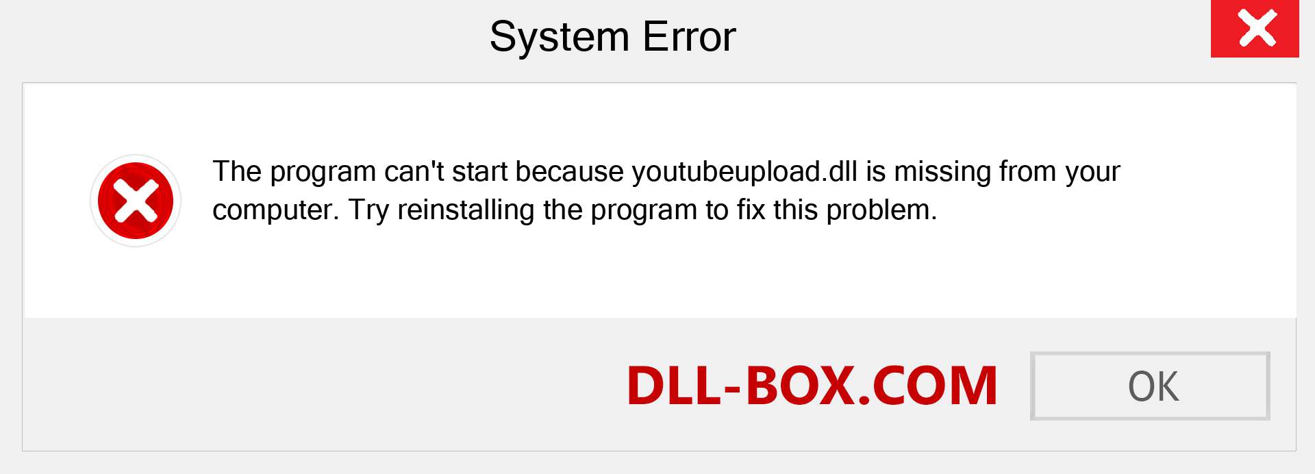  youtubeupload.dll file is missing?. Download for Windows 7, 8, 10 - Fix  youtubeupload dll Missing Error on Windows, photos, images
